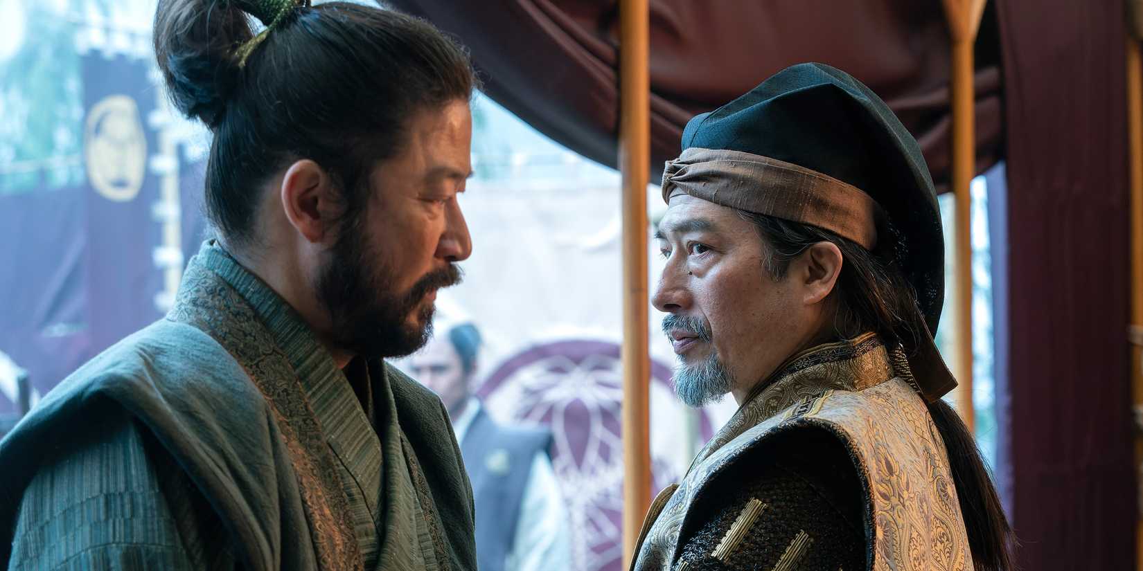 Shōgun: Tadanobu Asano, Hiroyuki Sanada e outros personagens em cena.