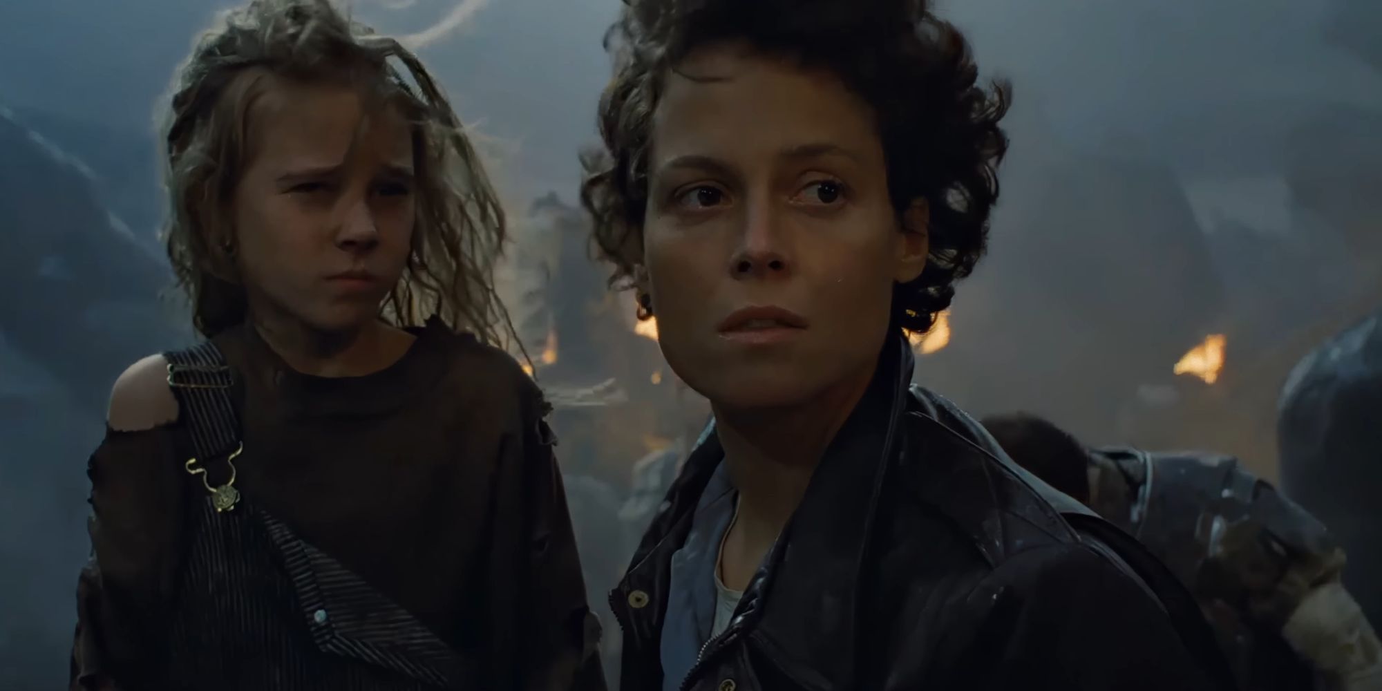 Sigourney Weaver como Ellen Ripley no filme Aliens, O Resgate.