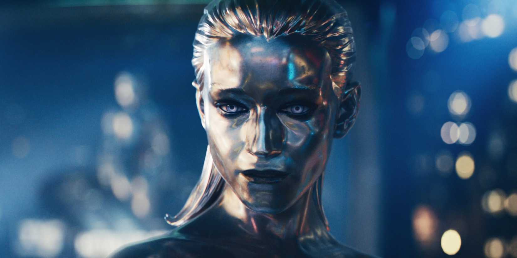 Silver Surfer olhando para frente em Quarteto Fantástico: Primeiros Passos