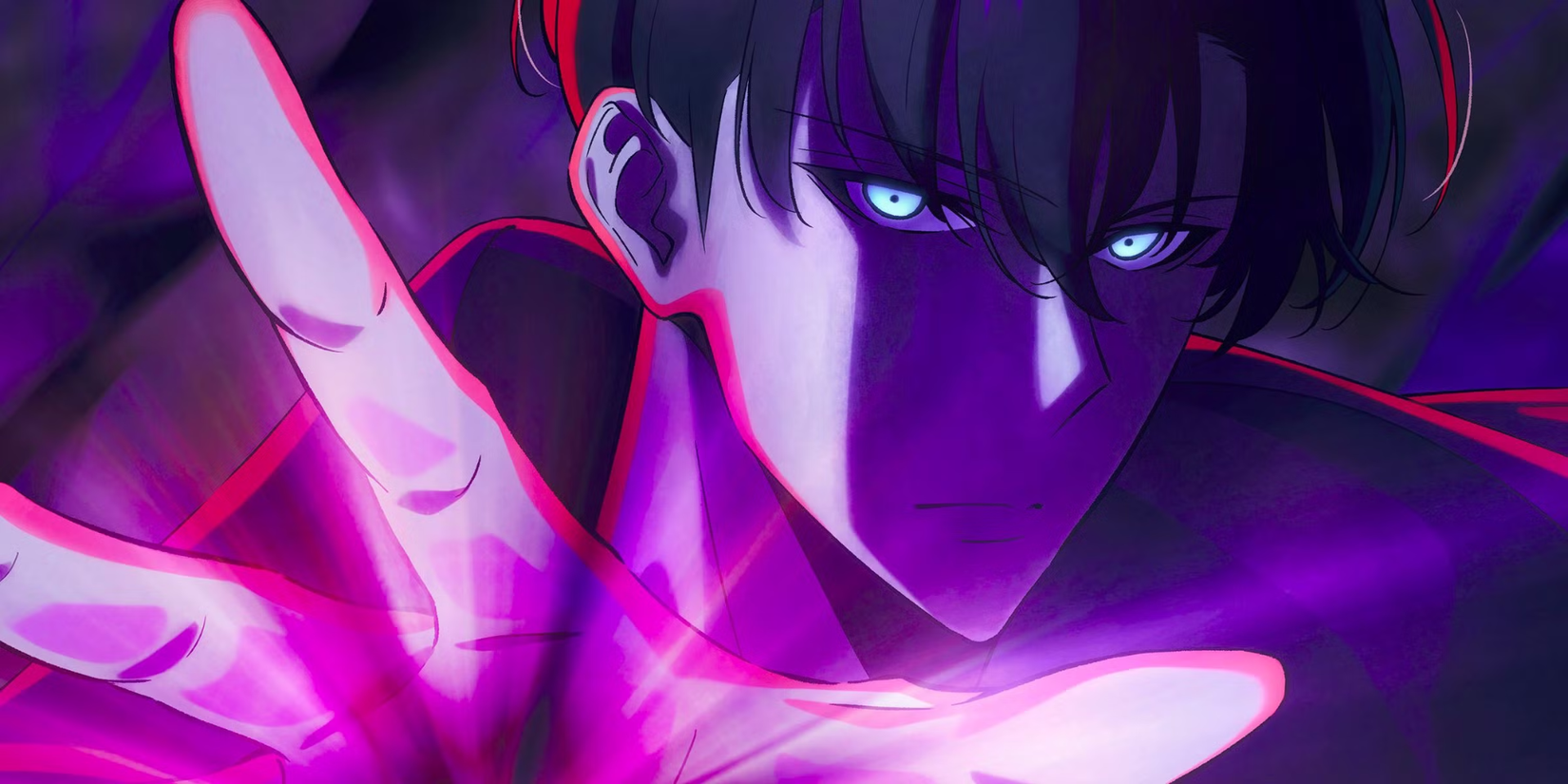 Solo Leveling - Jinwoo looking mad and upset using his shadow powers featured image