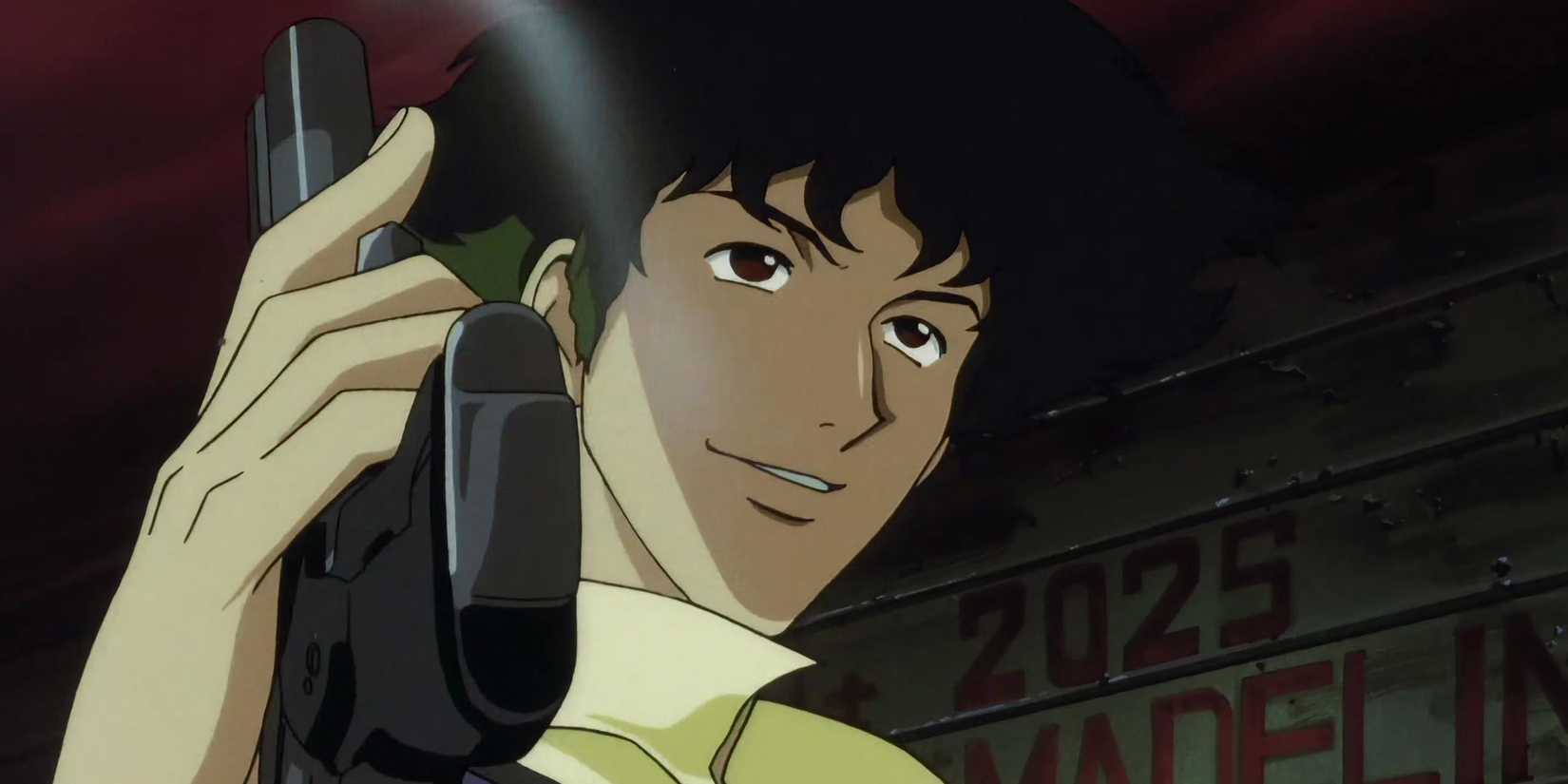 Spike com uma arma no cowboy bebop episódio 1