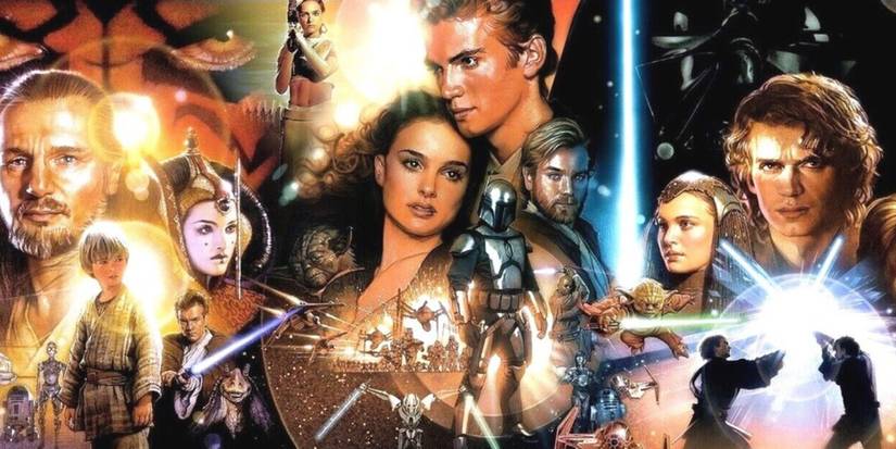 Pôster da Trilogia Prequel de Star Wars
