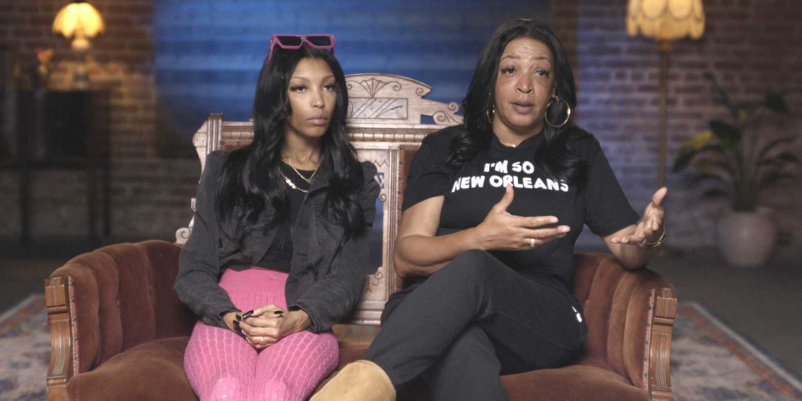 Toni and Adonika Landry talking in Katrina: Come Hell and High Water