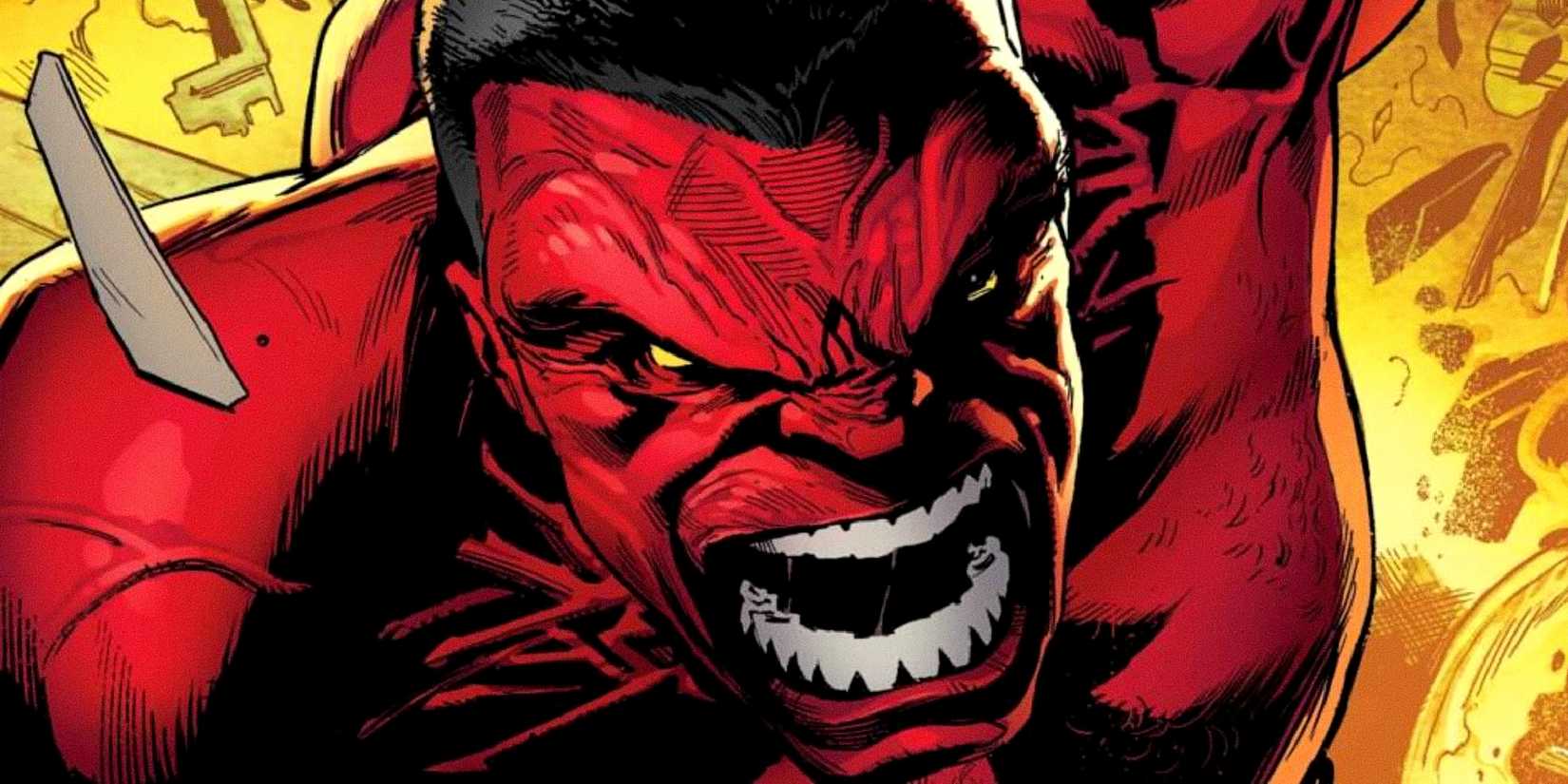 Thaddeus Ross transforms into Red Hulk in Marvel Comics cover