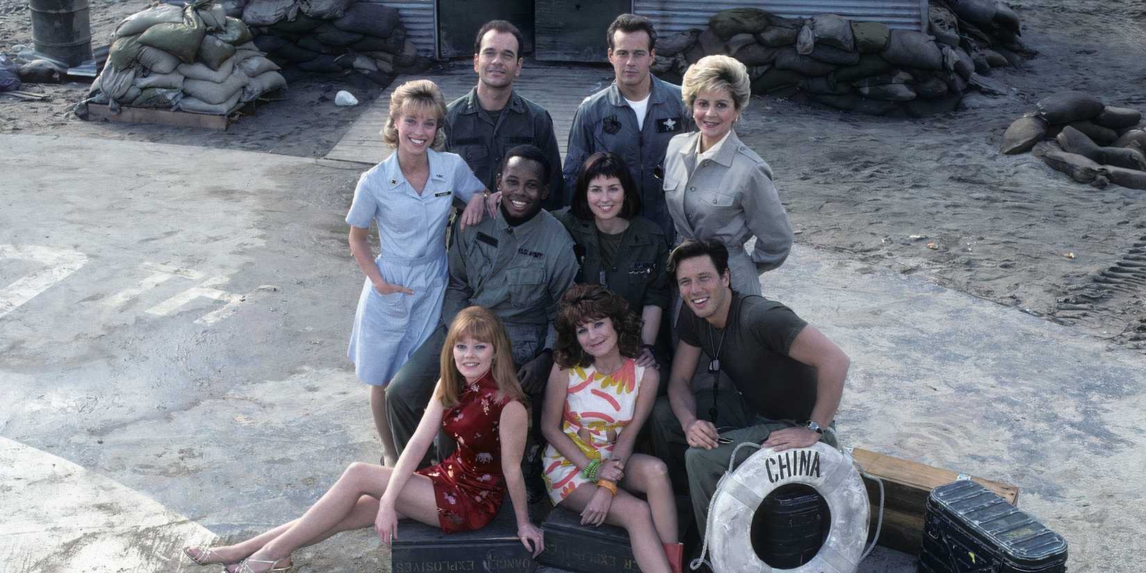 The cast of China Beach posed together
