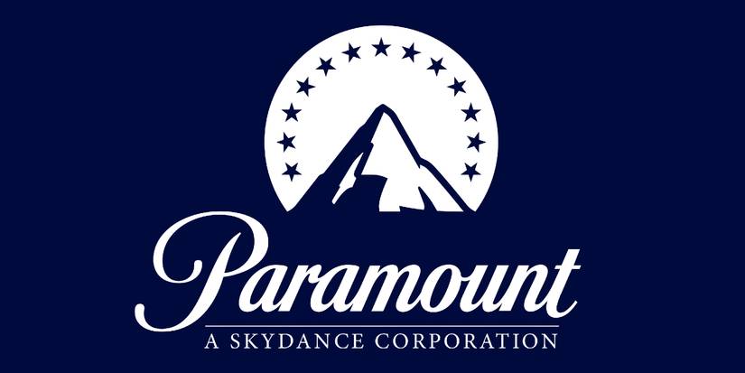 The Paramount Skydance Corporation logo on a blue background