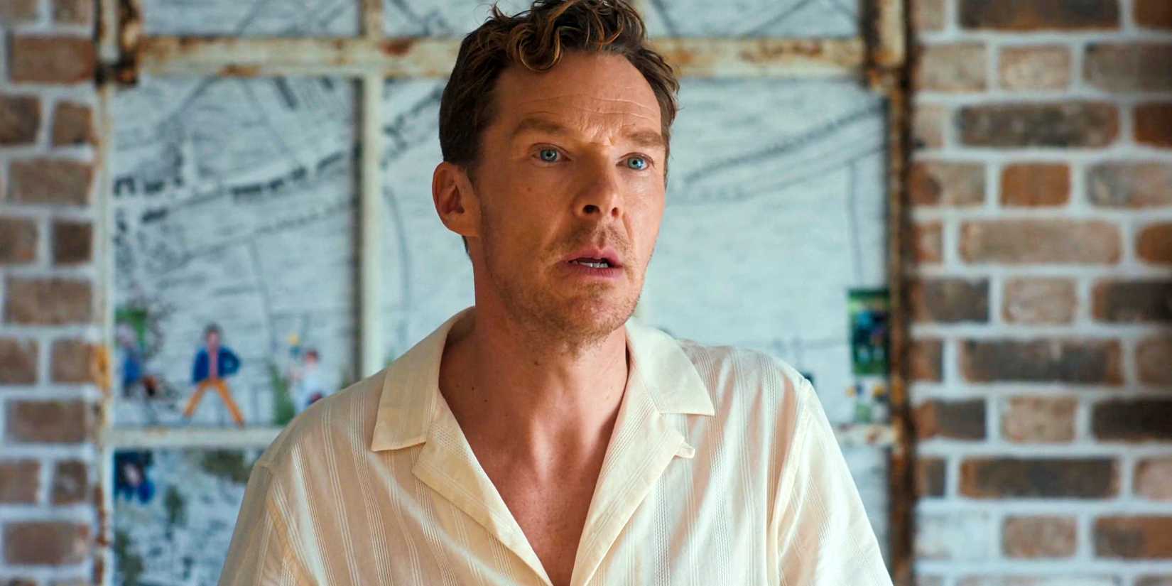 Benedict Cumberbatch looking stunned in The Roses