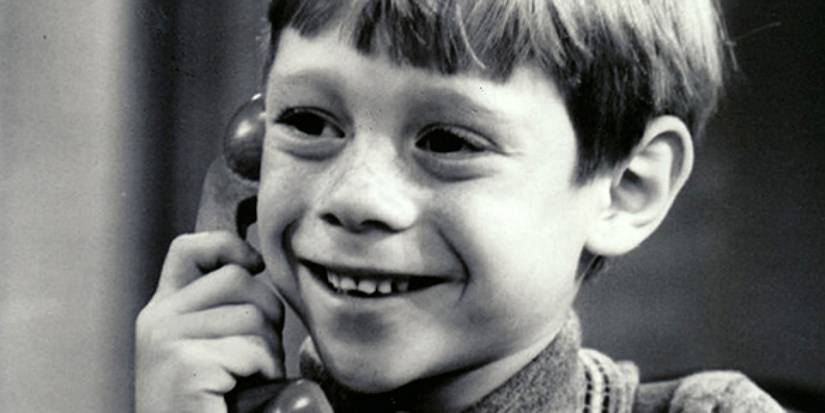The Twilight Zone Long Distance Call Billy on the phone smiling