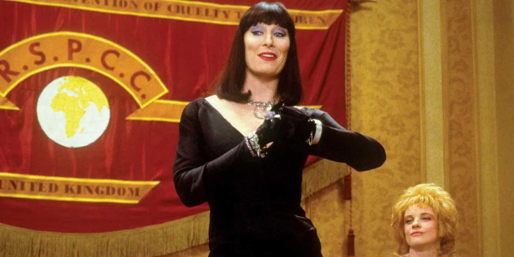 The Grand High Witch checks her watch in The Witches