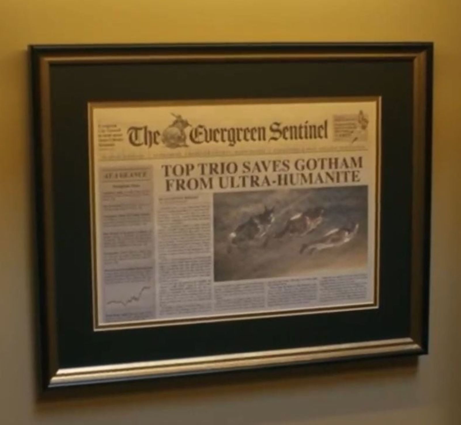 Ultra-humanite newspaper clipping
