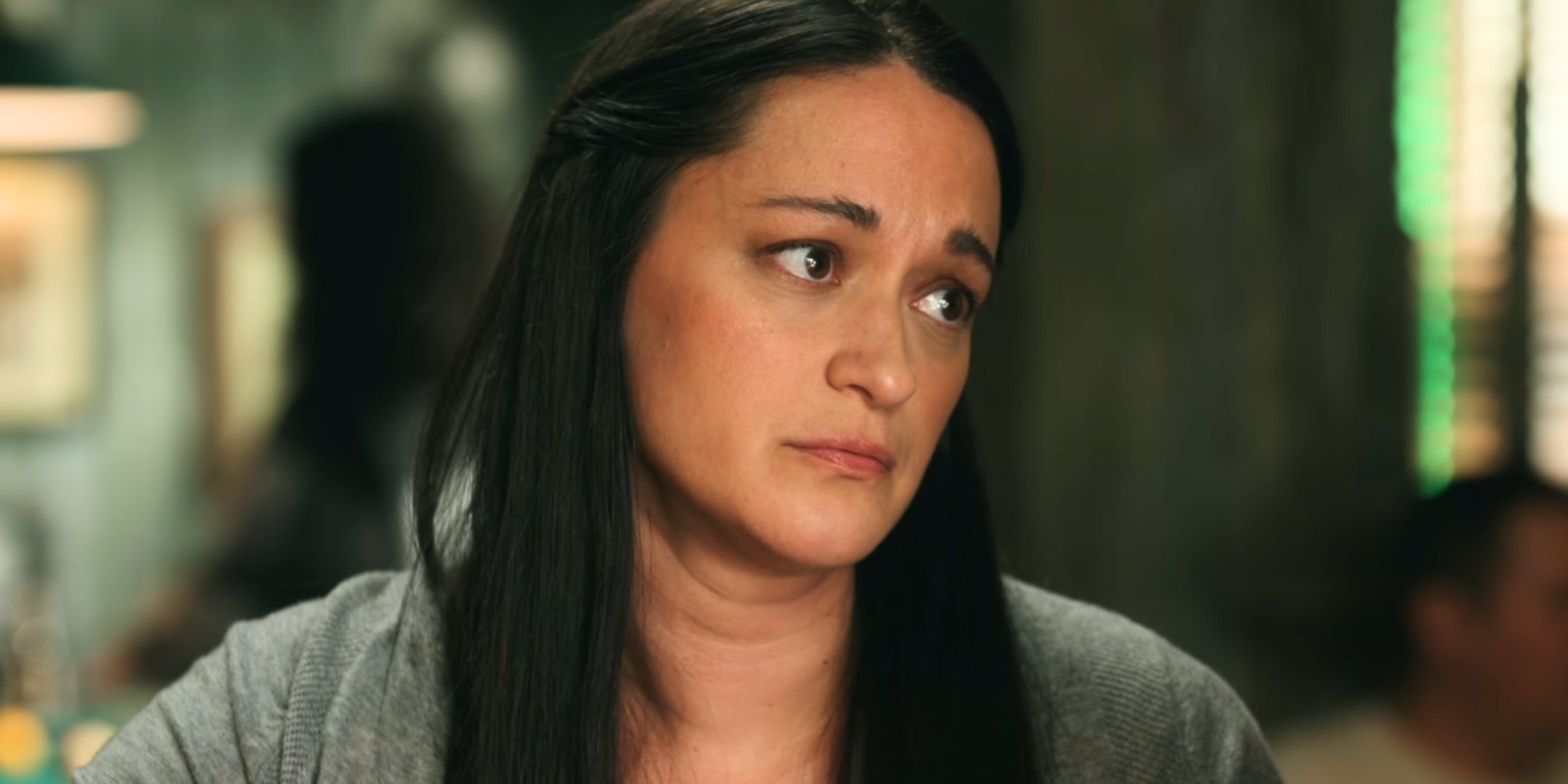 Sara Tomko looking sad as Asta Twelvetrees in Resident Alien