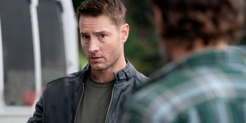 Colter Shaw in a leather jacket looking concerned