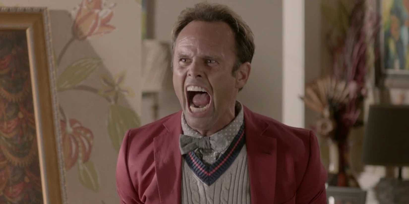 Walton Goggins screaming in Vice Principals