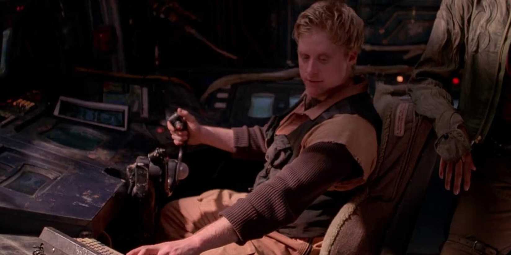 Wash flying the ship in Firefly