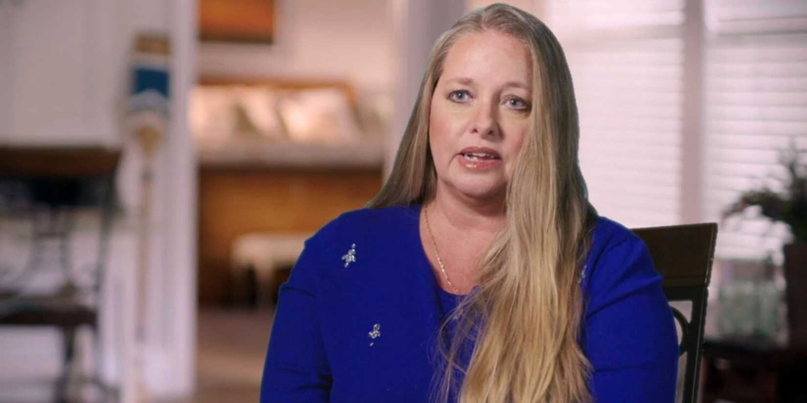 Welcome to Plathville Kim Plath looking upset during an interview