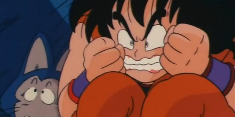 Yamcha gets angry and fumes in Dragon Ball Episode 6
