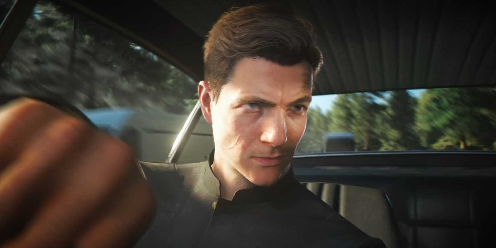 James Bond drives a car in 007 First Light.