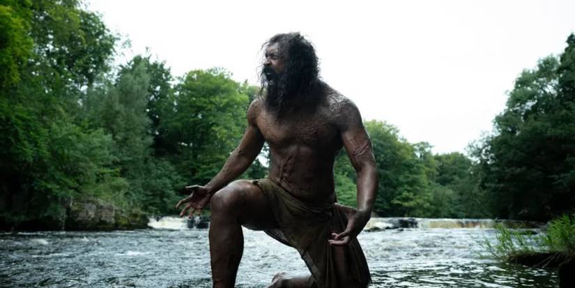 Samson screaming in a river in 28 Years Later: The Bone Temple.