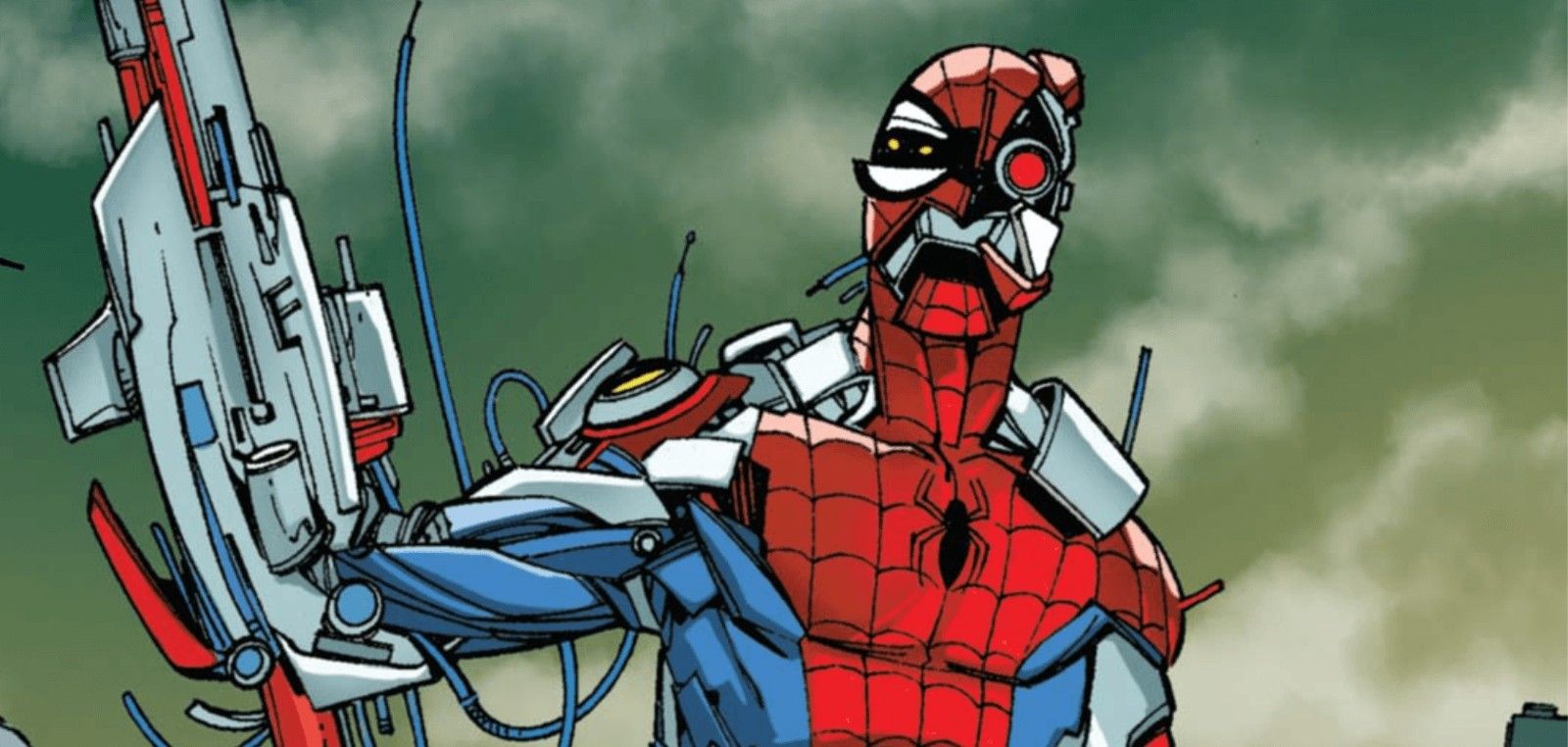 Cyborg Spider-Man con arti meccanici
