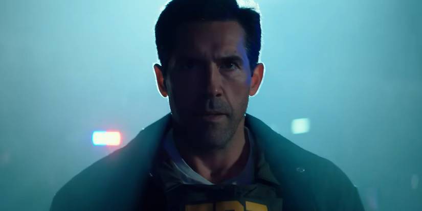 A policeman backlit in The Rip