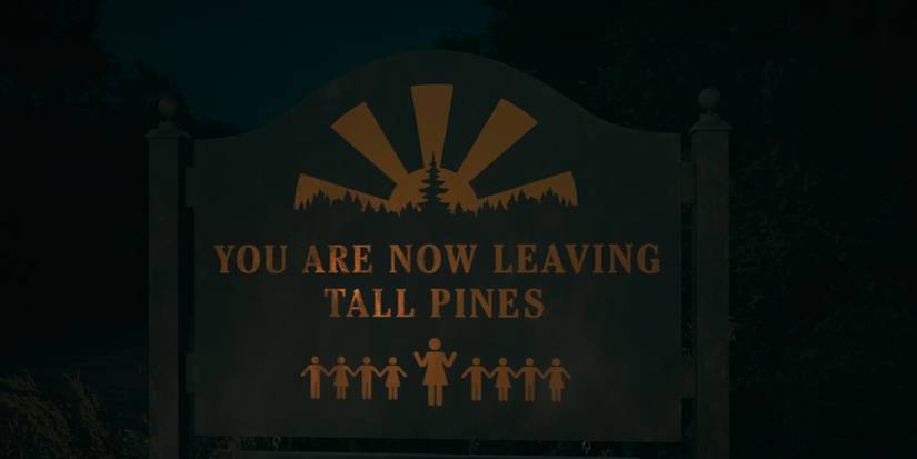 A road sign says You are now leaving Tall Pines in Wayward's finale