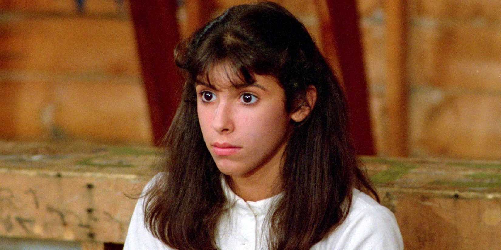Angela sharing intensely in Sleepaway Camp