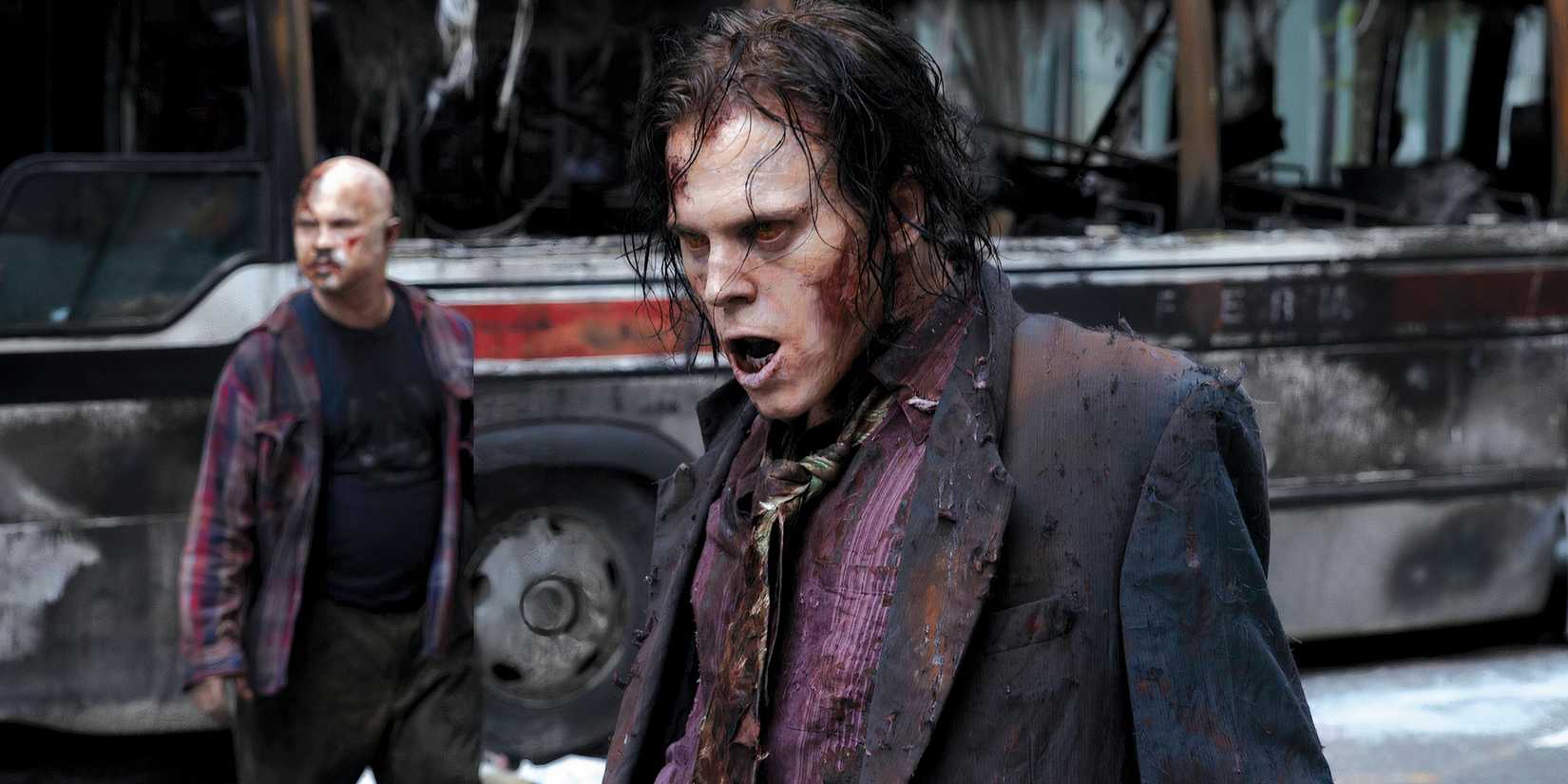 A zombie in a suit in the pilot episode of The Walking Dead