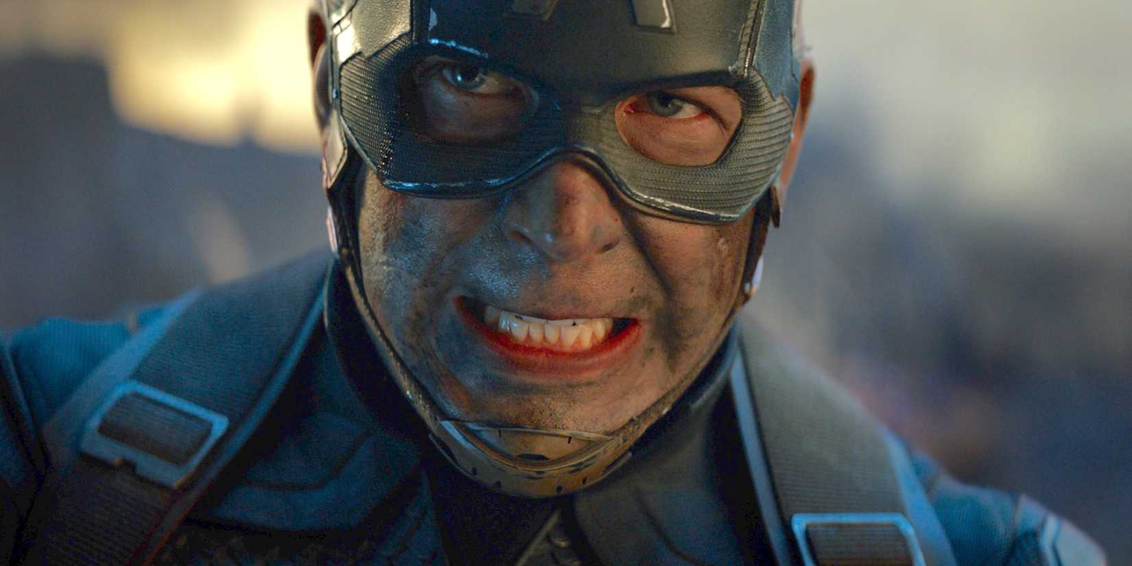 Chris Evans Captain America angry in Avengers: Endgame