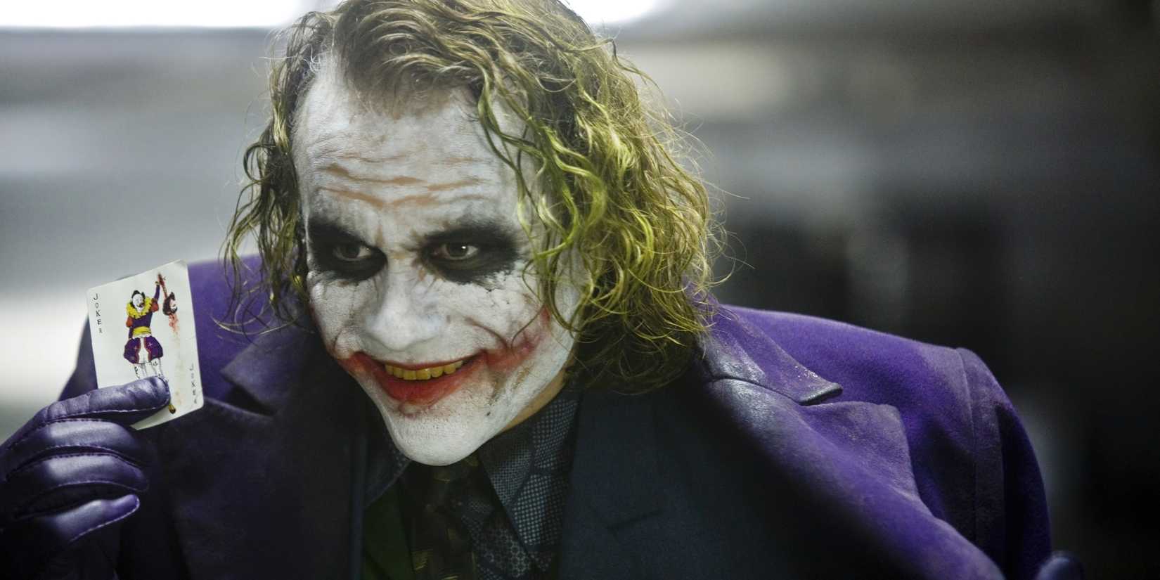Coringa de Heath Ledger em O Cavaleiro das Trevas