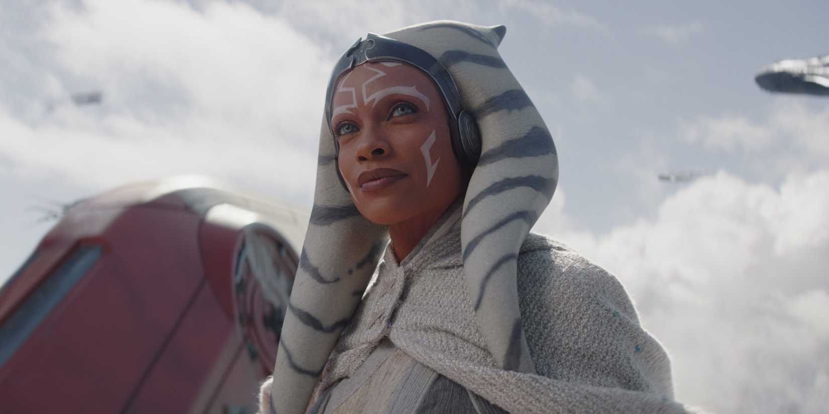 Ahsoka Tano looking pensive in the Ahsoka show