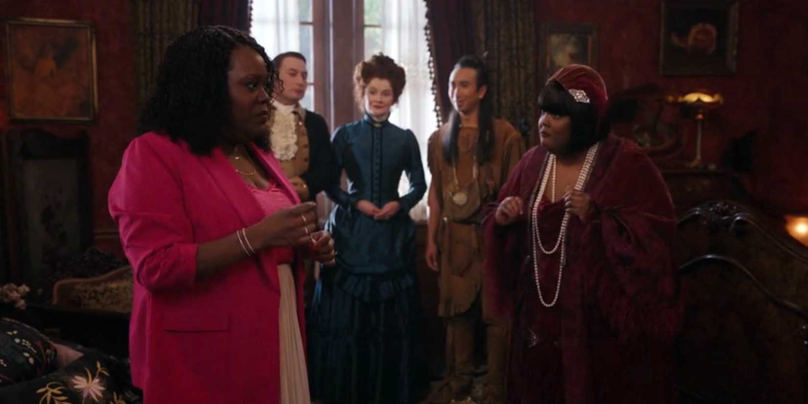 Alberta and descendant Alicia in Ghosts season 4