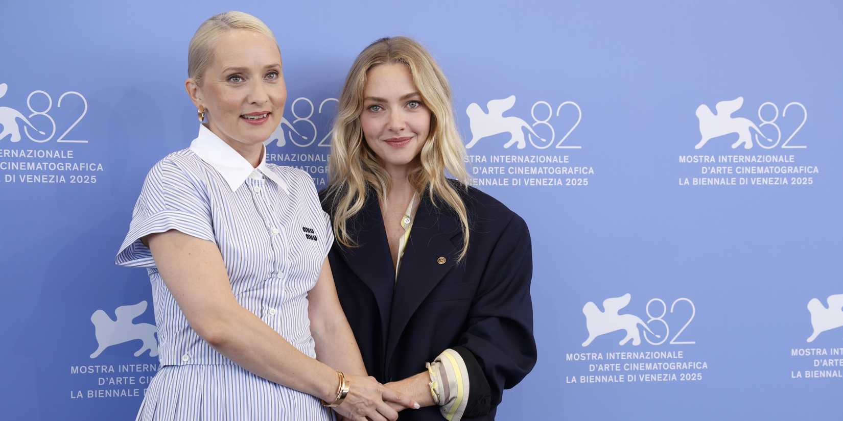 Amanda Seyfried and Mona Fastvold at Venice International Film Festival
