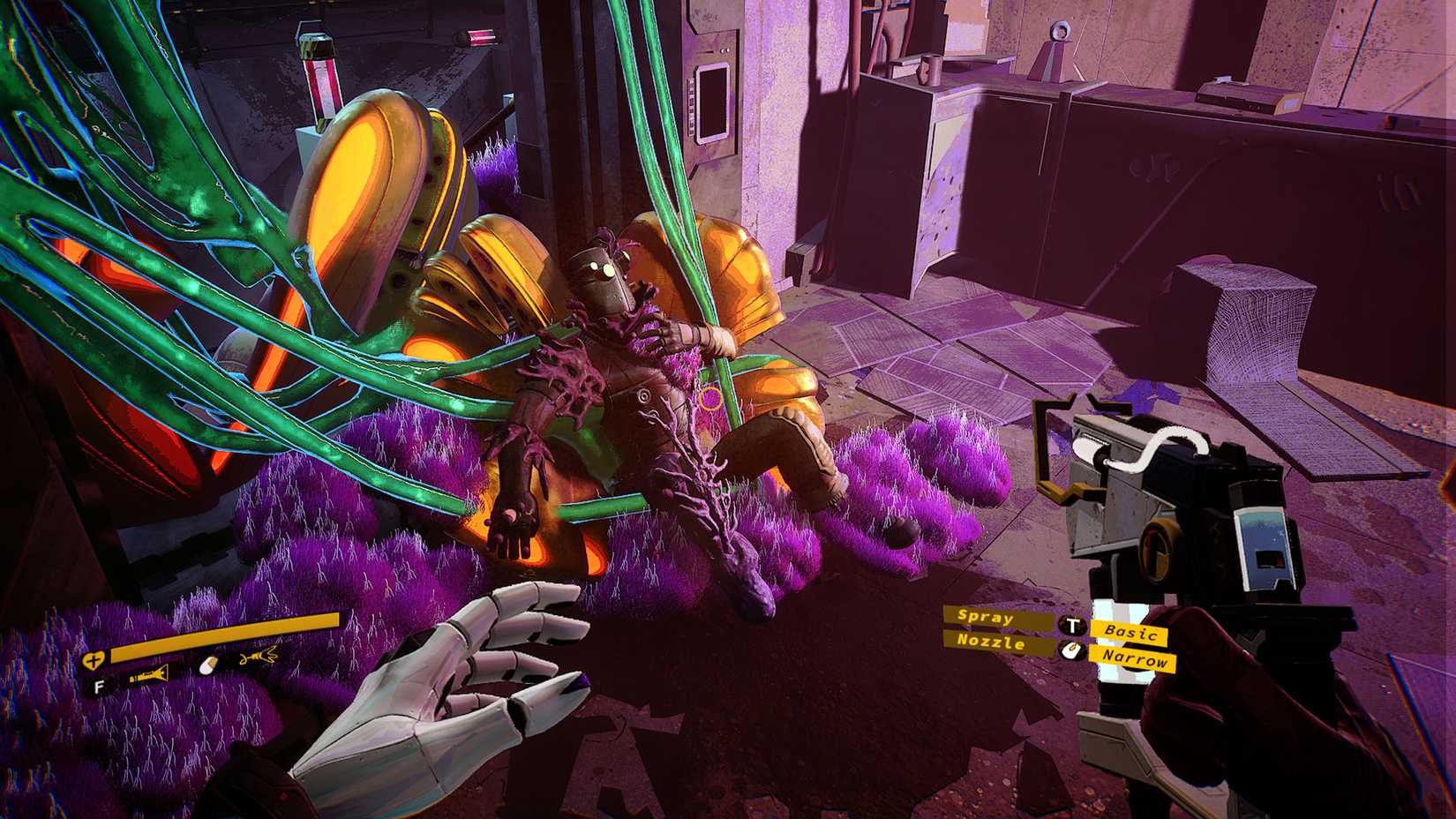 Ambrosia Sky's Dalia encountering a body covered in fungus.