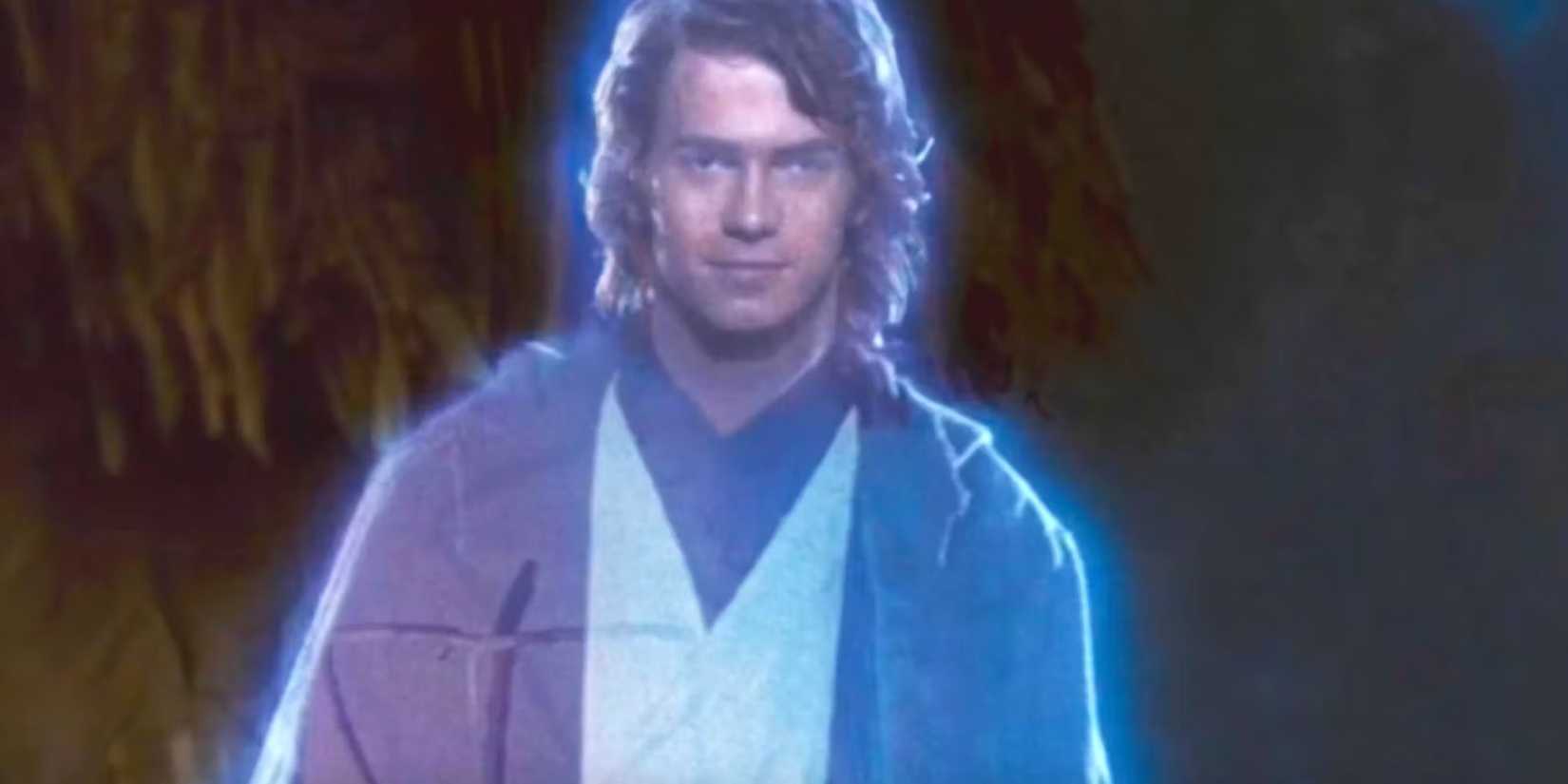 Hayden Christensen as Anakin Skywalker's Force Ghost in Return of the Jedi