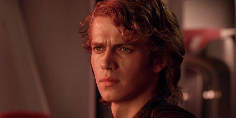 Anakin Skywalker looking serious in Revenge of the Sith