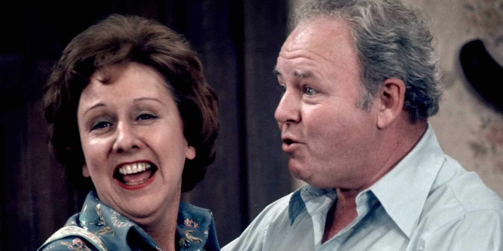 Archie and Edith dancing in All in the Family