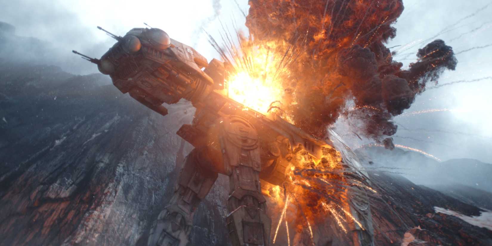 at at walker exploding in star wars