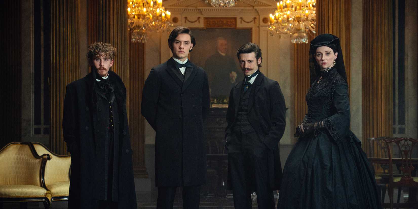 Benjamin, Edward, Arthur, and Anne Guinness in House of Guinness season 1