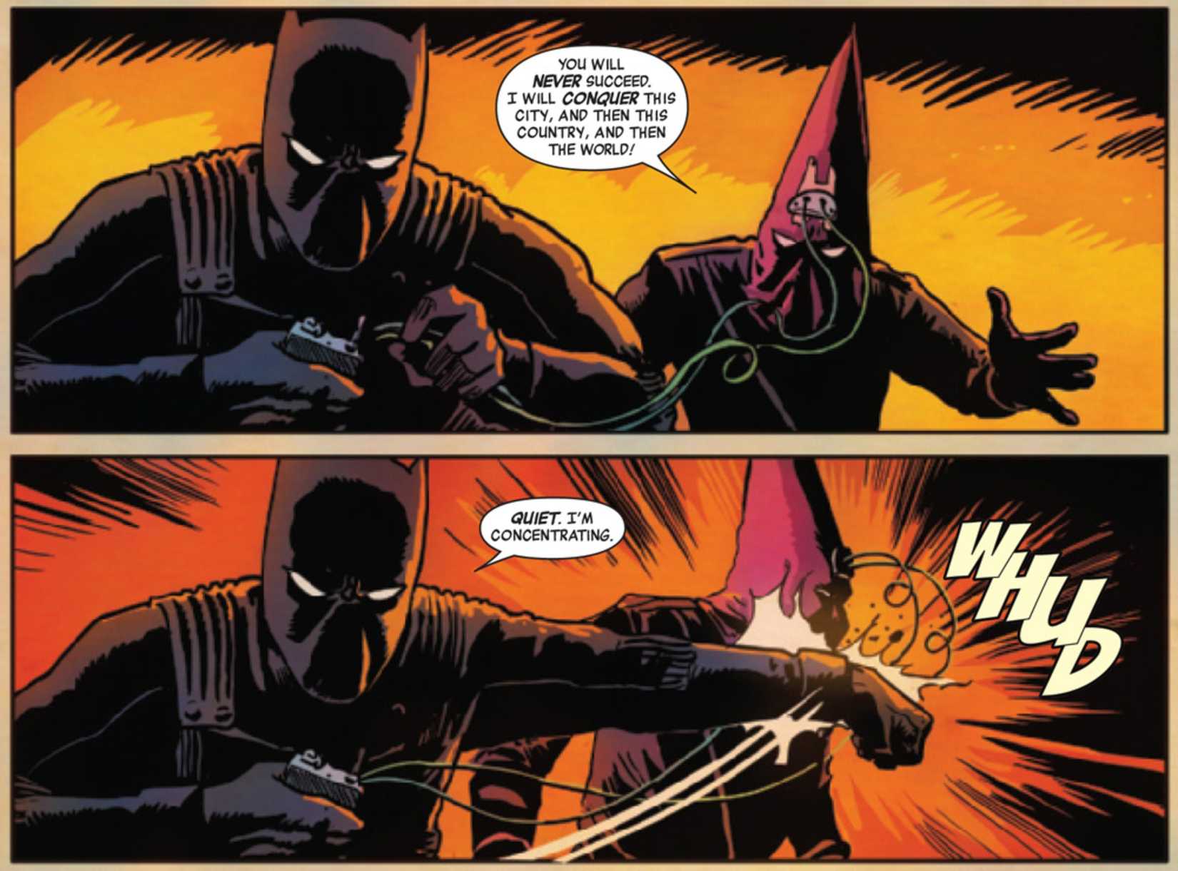 black panther punches out hate monger