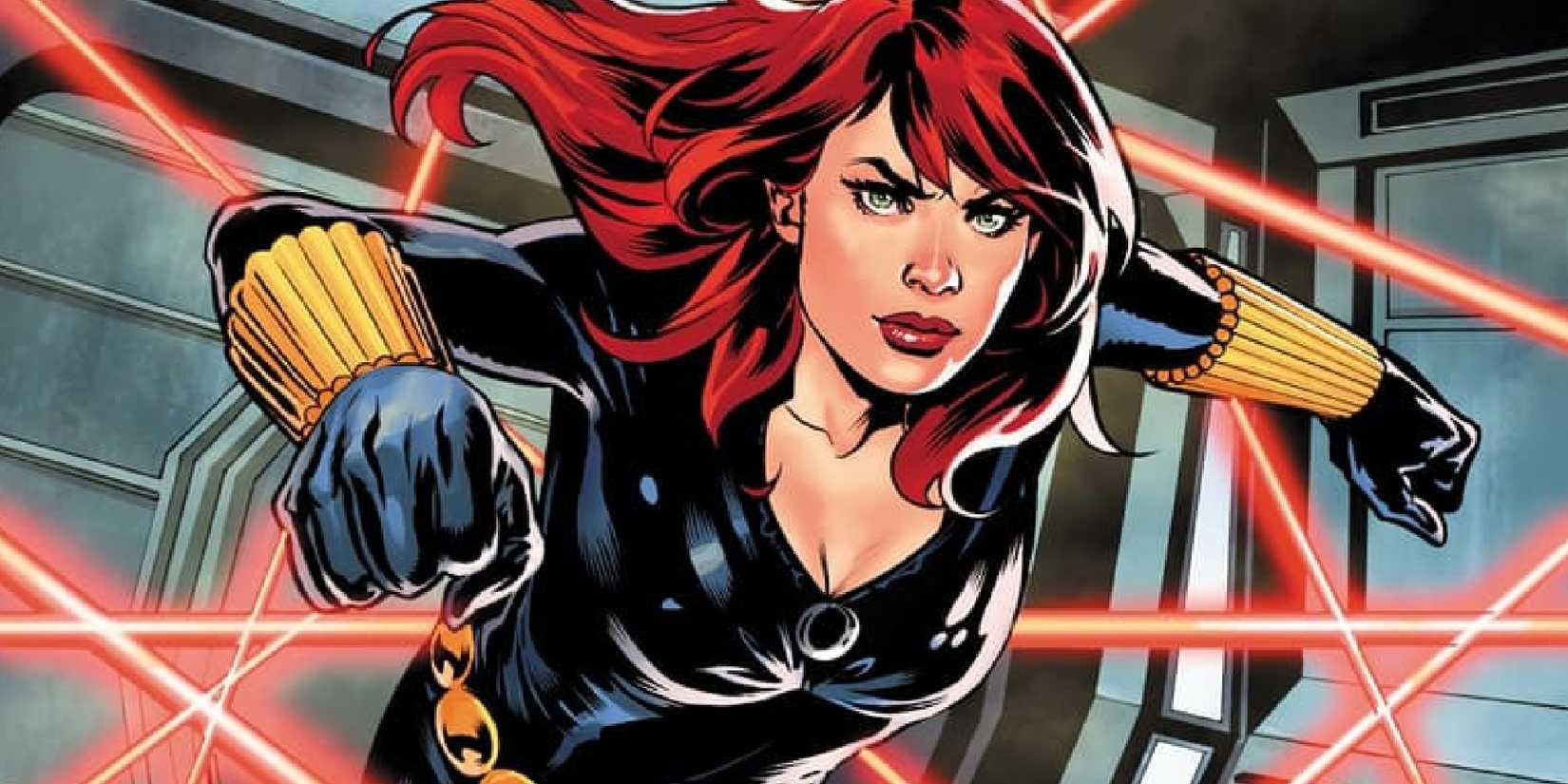 black widow dodging lasers