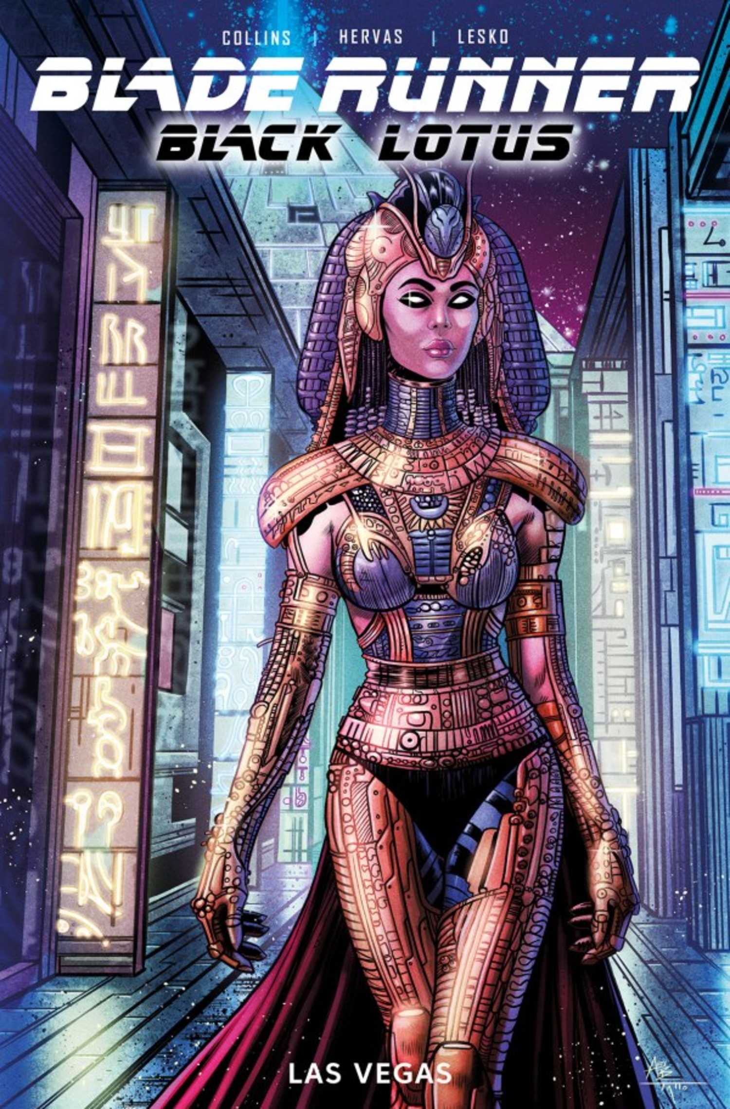Blade Runner Black Lotus Las Vegas #1 variant cover, a Replicant in ancient Egyptian garb