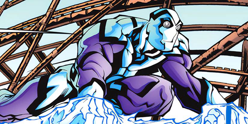 Blizzard II uses its freezing and ice powers in Marvel Comics