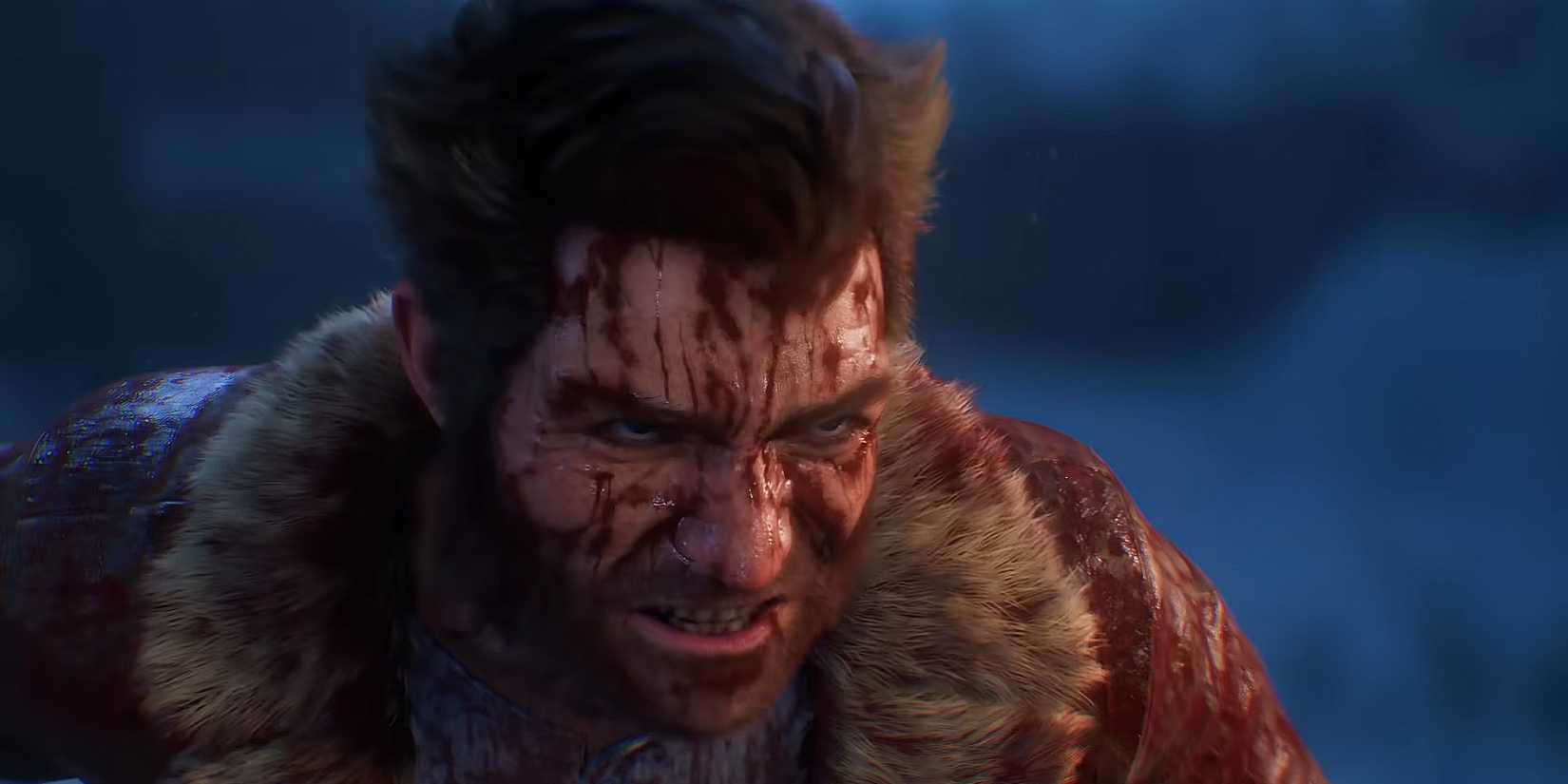 Logan covered with blood in the Marvel Wolverine.