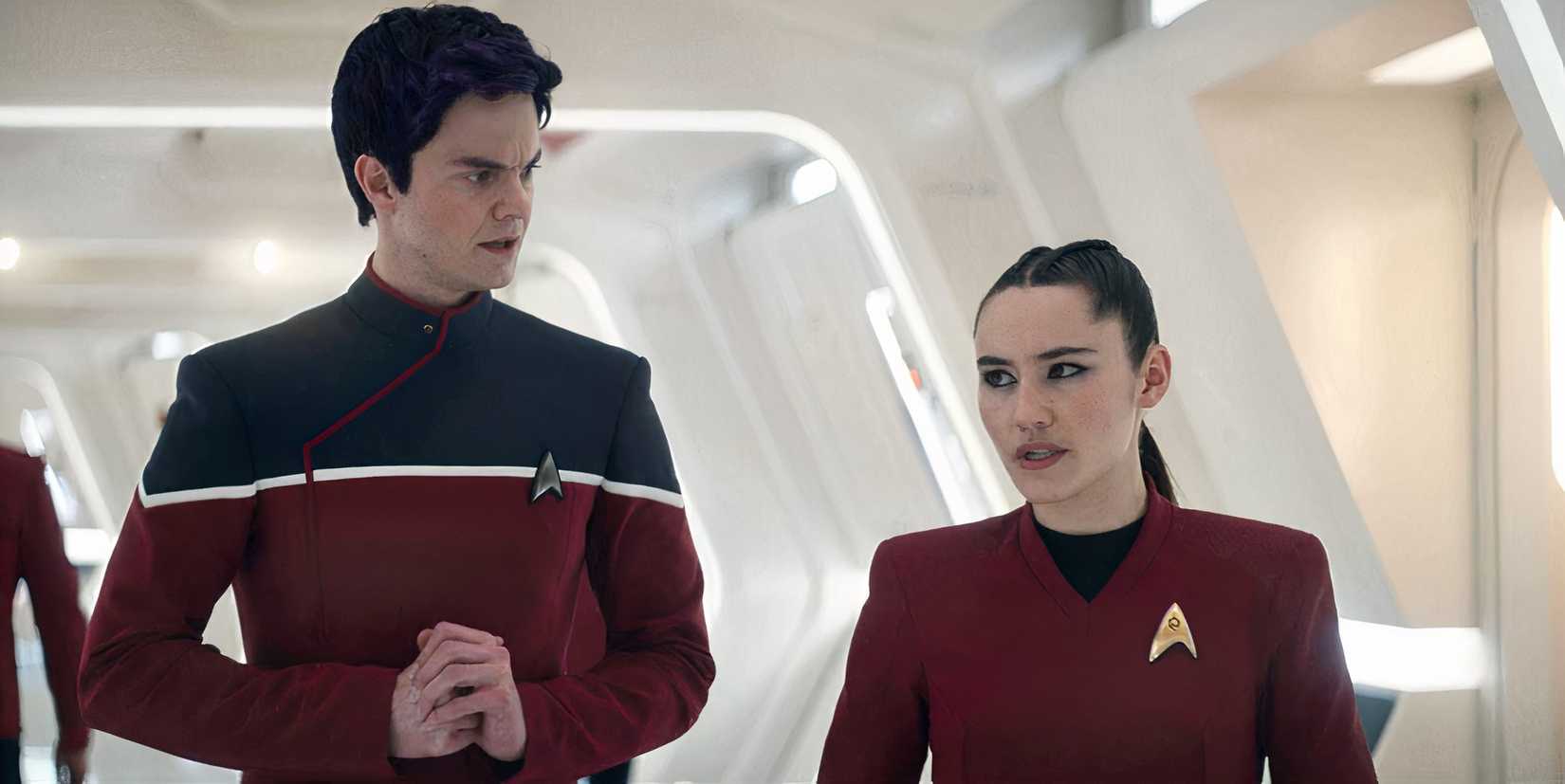 Boimler and La'an in Star Trek Strange New Worlds