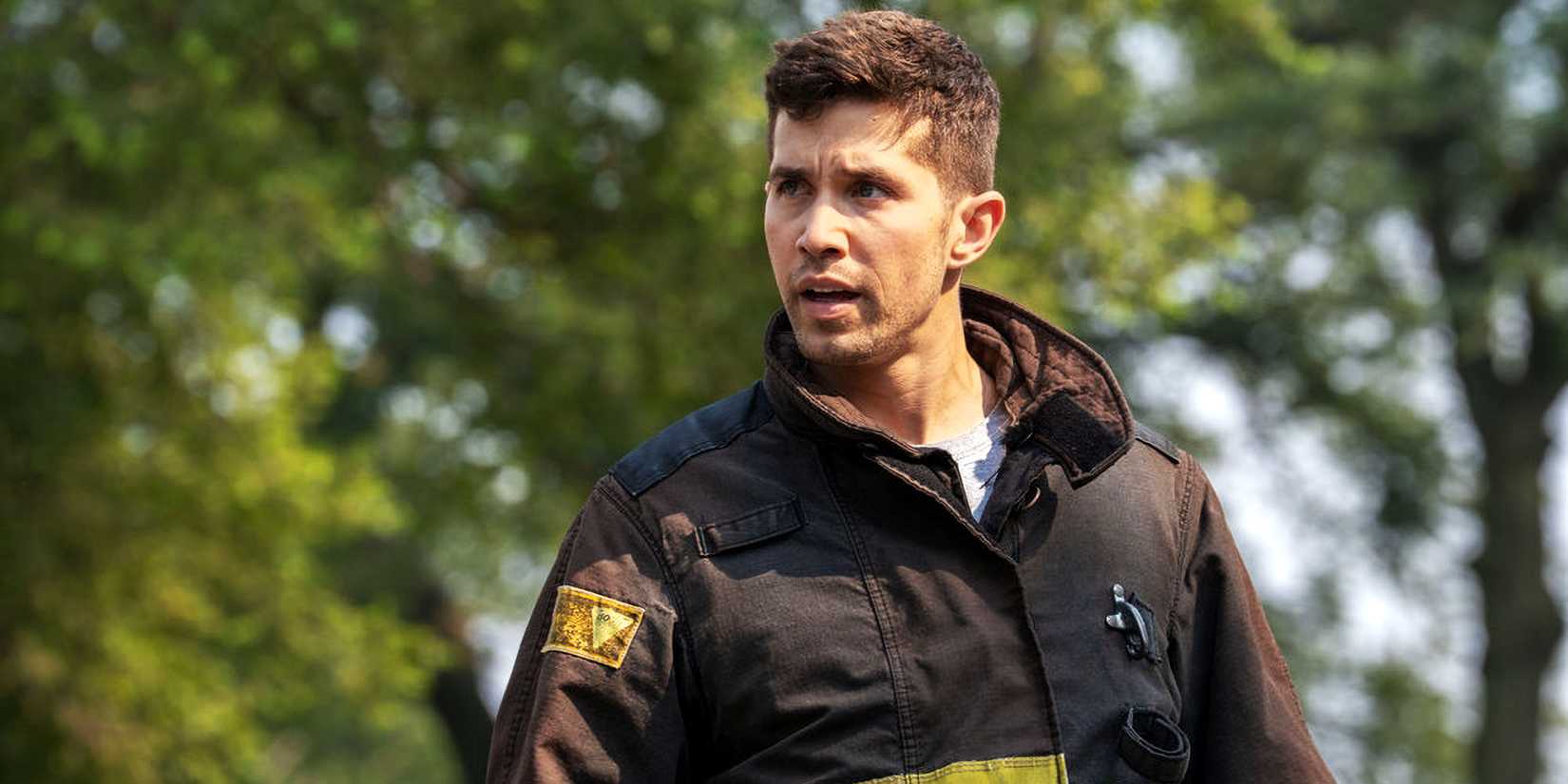 Brandon Larracuente as Sal Vasquez in Chicago Fire season 14, episode 1 (1)