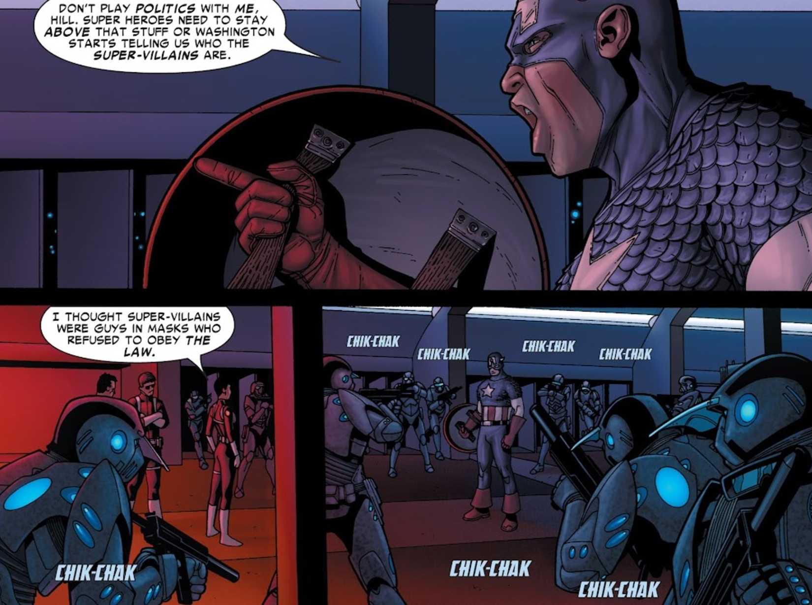 captain america and maria hill debate in avengers civil war