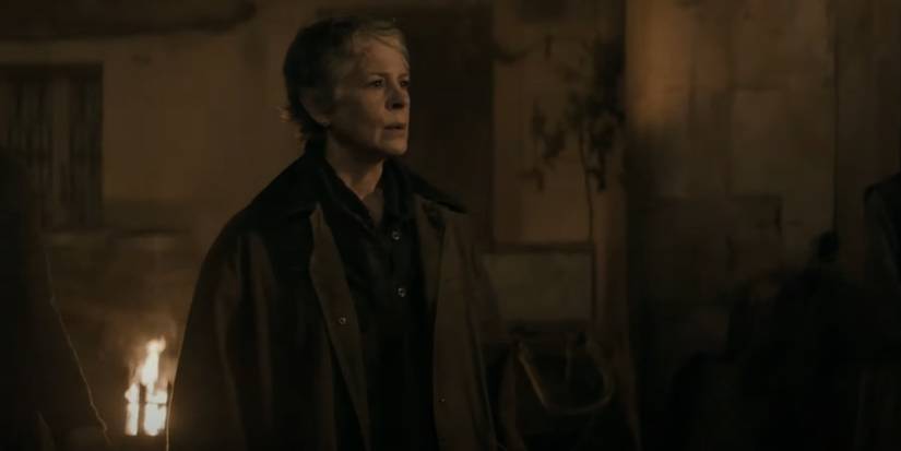 Carol looking concerned in The Walking Dead Daryl Dixon