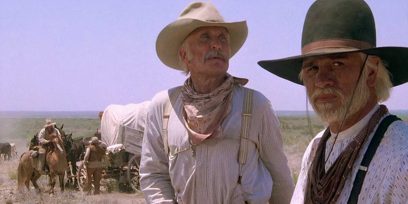 Chris Cooper and Tommy Lee Jones in Lonesome Dove