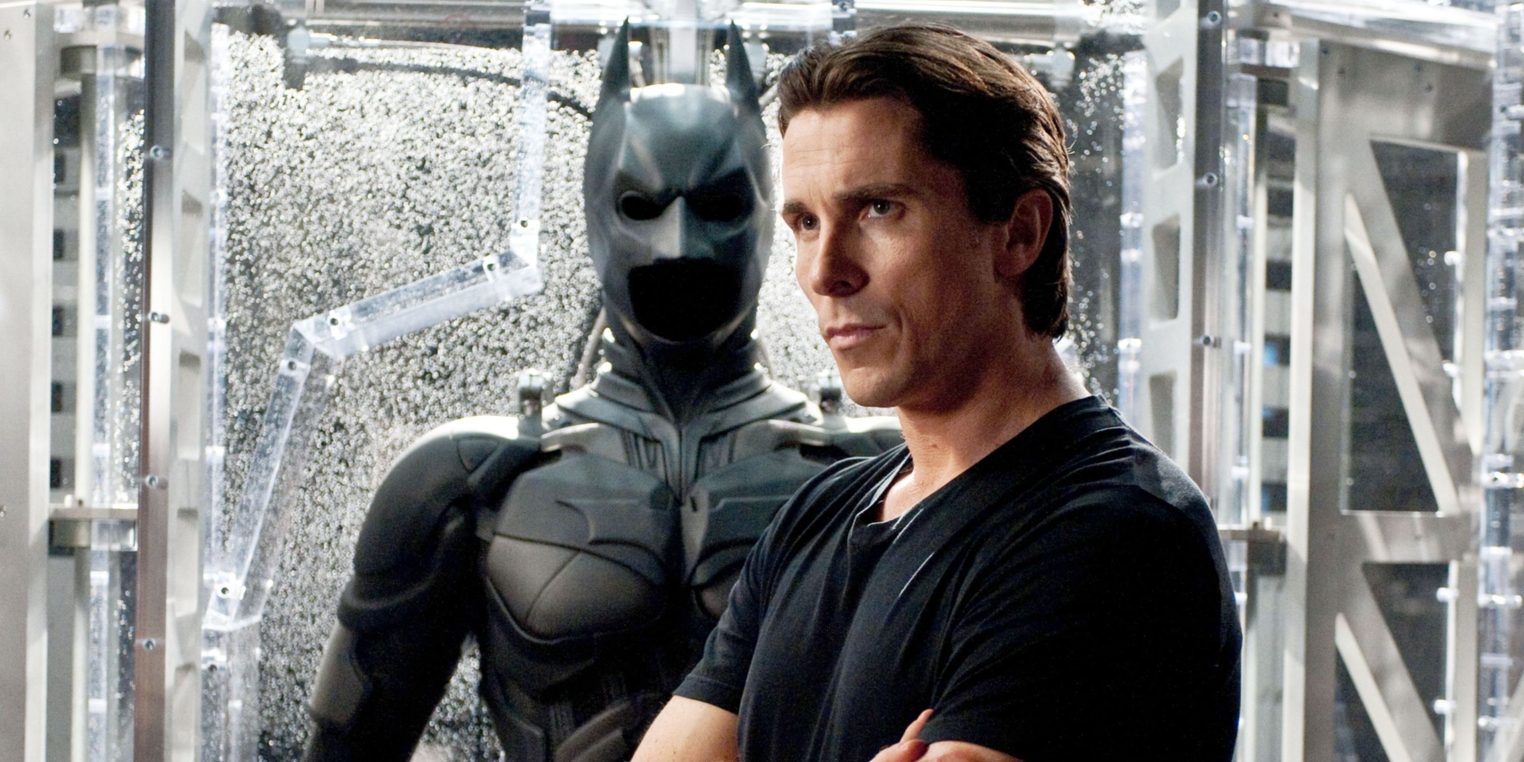 Christian Bale como Batman em O Cavaleiro das Trevas Ressurge