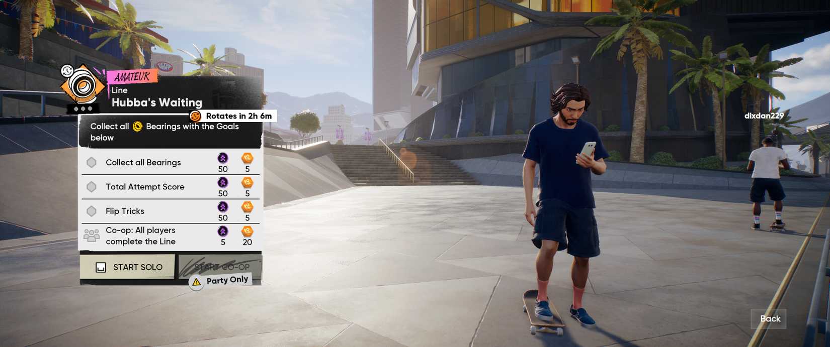 Completing a city challenge in EA's Skate
